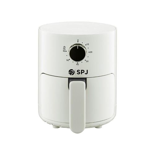 SPJ 4 Litres, Hot Air Fryer, With Preheating And Keeping Warm, Without Oil And Fat, Non-Stick Basket - Cream