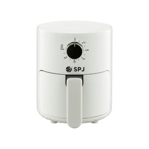 SPJ 4 Litres, Hot Air Fryer, With Preheating And Keeping Warm, Without Oil And Fat, Non-Stick Basket - Cream